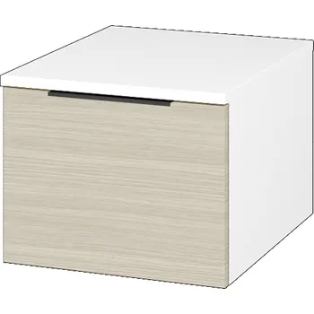 Koupelnový nábytek Dřevojas Nízká skříňka DOS SNZ1 40 - N01 Bílá lesk / Úchytka T07 / D04 Dub