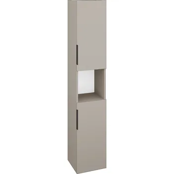 Koupelnový nábytek Dřevojas Vysoká skříň DOS SVD2O 35 - N07 Stone / Úchytka T07 / N07 Stone / Pravé