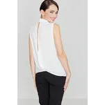 Košile bez rukávů s průstřihem na zádech K363 LENITIF Barva: Smetanová, Velikost: XL