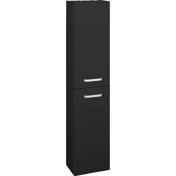 Koupelnový nábytek Dřevojas Vysoká skříň DOOR SV1D2 35 - L03 Antracit vysoký lesk / Úchytka T01 / L03 Antracit vysoký lesk / Pravé