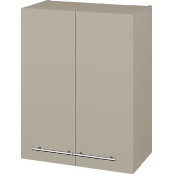 Koupelnový nábytek Dřevojas Horní skříňka DOS SYD2 60 - M05 Béžová mat / Úchytka T02 / M05 Béžová mat