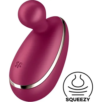 Vibrátor Přikládací vibrátor Satisfyer Spot On 1 Berry, silikonový vibrátor na klitoris