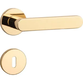 Dveřní kování MP KOVANI MP kování AS - ALORA - R 7S (mosaz lesk) Provedení: Klika/klika na rozetách