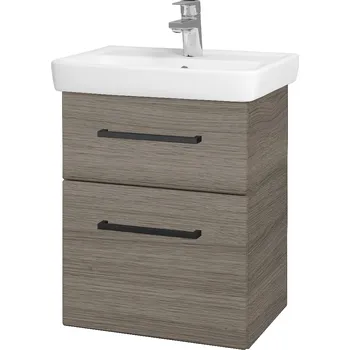 Koupelnový nábytek Dřevojas Koupelnová skříňka GO SZZ2 50 - D03 Cafe / Úchytka T06 / D03 Cafe