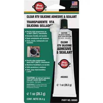PRO SEAL N80066 RTV Clear Silicone Adhesive Sealant 85g