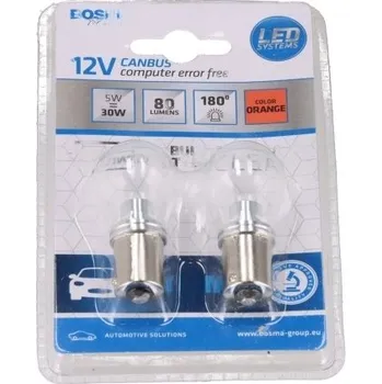 Autožárovka Žárovka LED 12V BAU15S 1LED oranžové BOSMA 6711, , ,