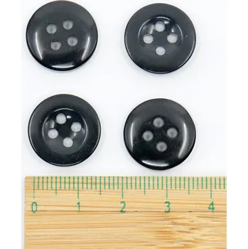 Knoflík Knoflík montérkový černý