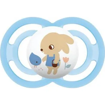 dudlíky MAM Dudlík Perfect 16+m modrý/králík 1ks