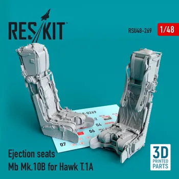 Plastikový model 1/48 Ejection seats Mb Mk.10B for Hawk T.1A 3D