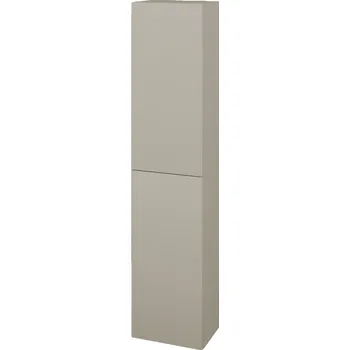 Koupelnový nábytek Dřevojas Vysoká skříň DOS SV1D2 35 - M05 Béžová mat / Bez úchytky T31 / M05 Béžová mat / Pravé