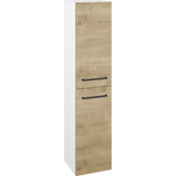 Koupelnový nábytek Dřevojas Vysoká skříň DOS SVD2 35 - N01 Bílá lesk / Úchytka T06 / D09 Arlington / Pravé