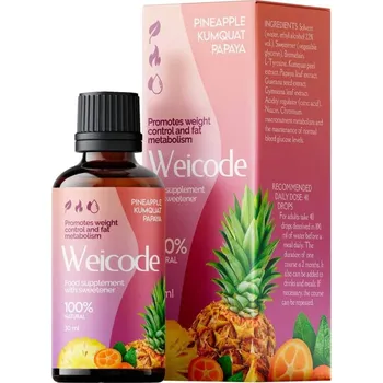 Weicode Kapky na spalování tuků a hubnutí papája 30 ml