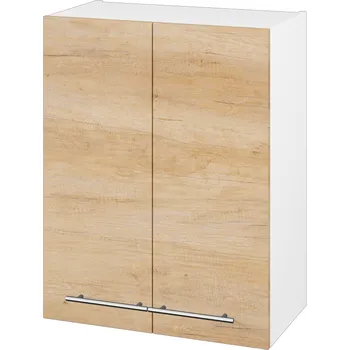 Koupelnový nábytek Dřevojas Horní skříňka DOS SYD2 60 - N01 Bílá lesk / Úchytka T02 / D15 Nebraska