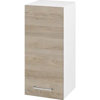 Koupelnový nábytek Dřevojas Horní skříňka SYD 35 - N01 Bílá lesk / Úchytka T04 / D17 Colorado / Levé