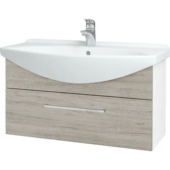 Koupelnový nábytek Dřevojas Koupelnová skříňka TAKE IT SZZ 85 - N01 Bílá lesk / Úchytka T04 / D05 Oregon