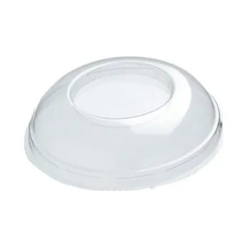 Jednorázové nádobí Víčko vypouklé bez otvoru na kelímek PET 200/280ml/ 50 KS