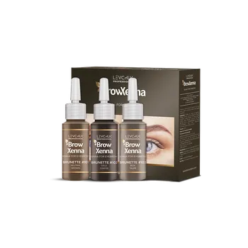 Barva na řasy a obočí Brow Xenna Set hnědých barev