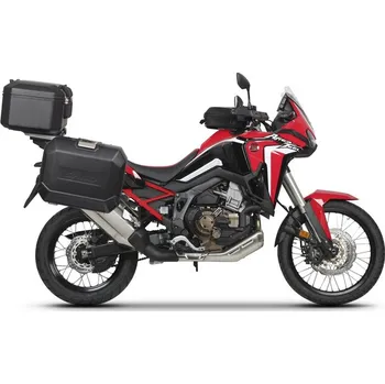 Motodoplněk Kompletní sada černých hliníkových kufrů SHAD TERRA BLACK , 48L topcase 36L/47L boční kufry, včetně montážní sady a plotny SHAD HONDA CRF 1100 Africa Twin 130.kitTERRAbig48-2B