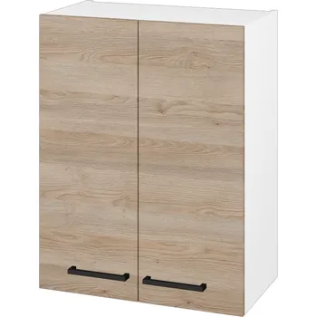 Koupelnový nábytek Dřevojas Horní skříňka DOS SYD2 60 - N01 Bílá lesk / Úchytka T06 / D17 Colorado