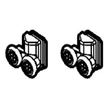 Hüppe Náhradní sestava koleček k Hüppe Next čtvrtkruhu, sada 042622000