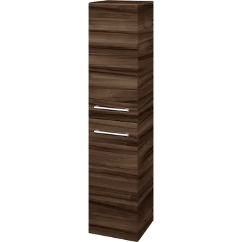 Koupelnový nábytek Dřevojas Vysoká skříň DOS SVD2 35 - D06 Ořech / Úchytka T03 / D06 Ořech / Levé