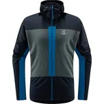 Mikina HAGLOFS Roc Flash Mid Hood Barva: Tarn Blue-Steel Blue, Velikost: XL