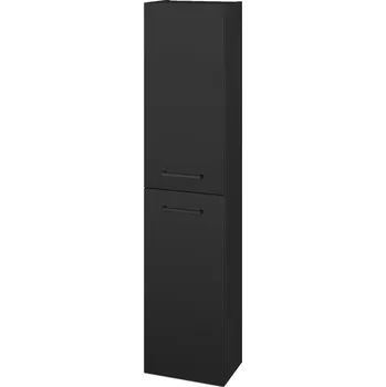 Koupelnový nábytek Dřevojas Vysoká skříň DOOR SV1D2 35 - N03 Graphite / Úchytka T06 / N03 Graphite / Levé