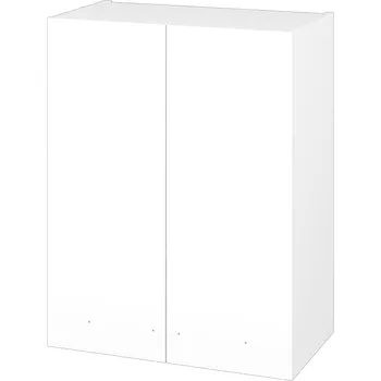 Koupelnový nábytek Dřevojas Horní skříňka DOS SYD2 60 - N01 Bílá lesk / Bez úchytky T31 / L01 Bílá vysoký lesk