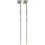 Leki Traveller FX.One Carbon silvergray-midnightblue dark metallic-neonyellow modrá 105 cm