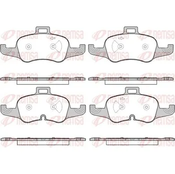 Brzdová destička Sada brzdových destiček, kotoučová brzda REMSA 1653.00