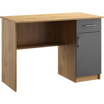 Psací stůl Pracovní stůl OFFICE KIT 5 pravý dub apalačský/šedá