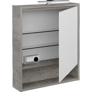 Koupelnový nábytek Dřevojas Jednodveřová galerka FOCUS GAOE 60 - D01 Beton / Pravé