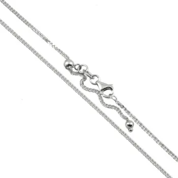 Řetízek ŠPERKY-NM, Zlatý řetízek liščí ocas v bílém zlatě 1183 Délka řetízku: 55 cm