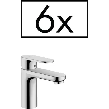 Vodovodní baterie Hansgrohe Vernis Blend CHROM Páková umyvadlová baterie 100 s odtokovou soupravou s táhlem, pro projekty (6 ks.)