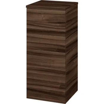 Koupelnový nábytek Dřevojas Nízká skříňka DOS SND 35 - D06 Ořech / Bez úchytky T31 / D06 Ořech / Levé