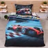 Povlečení Formule 3D bavlněné povlečení 140 x 200, 70 x 90 zipový uzávěr