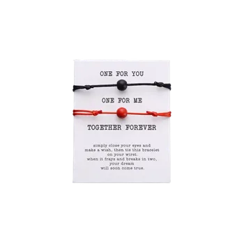 Náramek Kabbalah náramek - párový 4, černá a červená