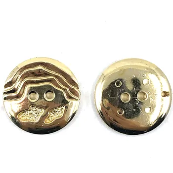 Knoflík GOM126, Knoflík, 28mm, zlatý s reliéfem, 1ks