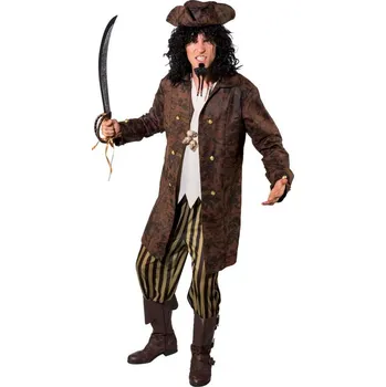 Karnevalový kostým Pánský pirátský kostým - Hnědý 46/48