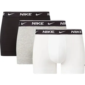 Boxerky NIKE Trunk 3-pack White/Grey Heather/Black