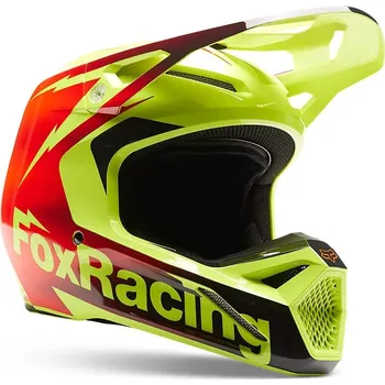 Helma na motorku FOX přilba V1 Statk red/yellow - 2XL
