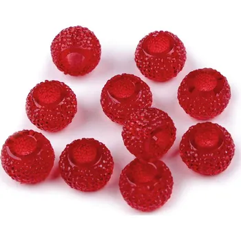 Dětské navlékací korálky Plastové korálky s velkým průvlekem 8x12 mm