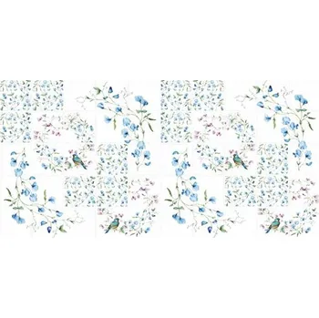 Obkladové panely 3D PVC jarní magie modrá TP10018769