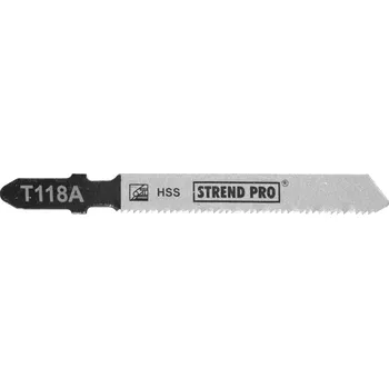 Pilový plátek STREND PRO 226544 List do přímočaré pily, na kov, T-stopka, HSS, 55 x 1,0mm, 21TPI, 5ks