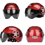 Retro přilba Star červená