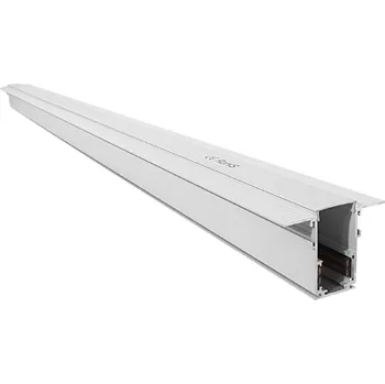 Kancelářský nábytek Domeno Zapuštěná magnetická kolejnice - bílá | 150 cm