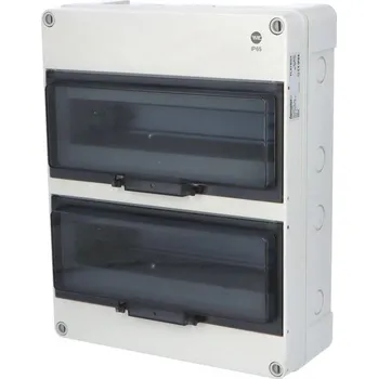 Rozvaděč Rozvodnice FlatBOX 5926 IP65, 26mod., na omítku, průhl. dveře, 340x270x119,5mm