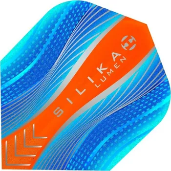 Příslušenství pro šipky Harrows Letky Silika Lumen No6 - Blue & Orange F4140