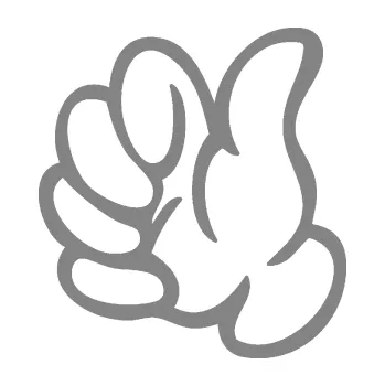 Samolepící dekorace SAMOLEPKA Ruka 002 levá palec nahoru (17 - šedá) NA AUTO, NÁLEPKA, FÓLIE, POLEP, TUNING, VLASTNÍ TEXT, TISK, AUTOSAMOLEPKY.cz, POLEPY, OBRÁZEK, LOGO, SAMOLEPKY