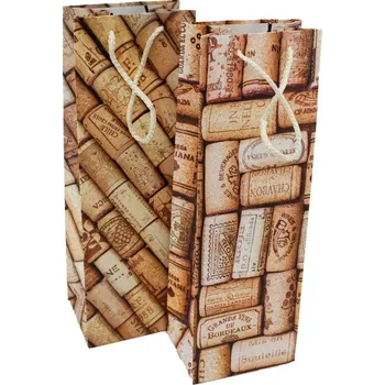 Dárková taška Home Elements Dárková taška na víno 12 x 36 x 9 cm